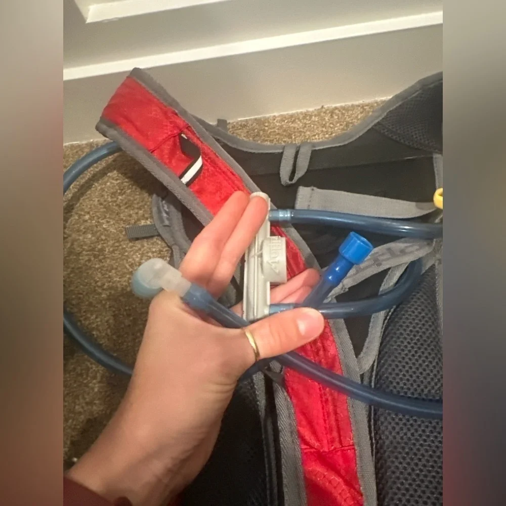 Jetflow Water Bottle Red and Gray Hydration Backpack